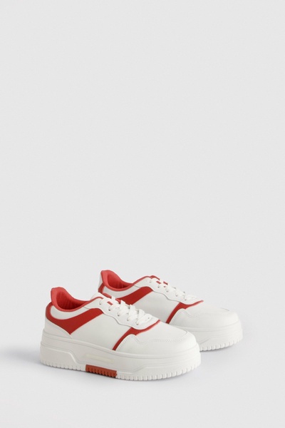 Chunky Contrast Paneled Sneakers