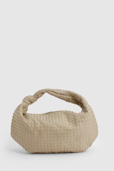 Woven Knot Oversized Shoulder Bag 