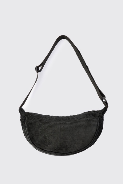 Cord Cross Body Sling Bag In Black