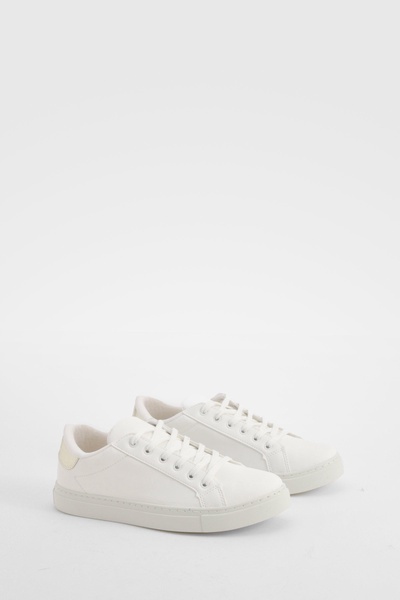 Croc Panel Basic Flat Sneakers