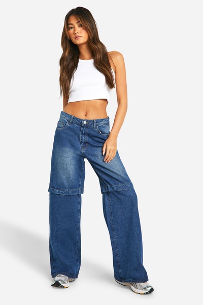 2 In 1 Removeable Jorts Jeans