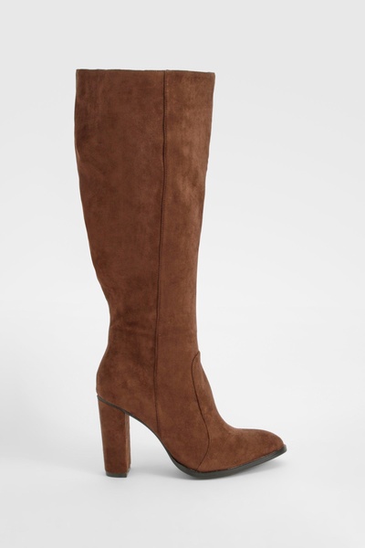 Round Toe Knee High Boots