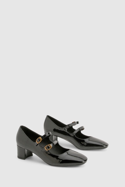 Buckle Detail Heeled Mary Janes