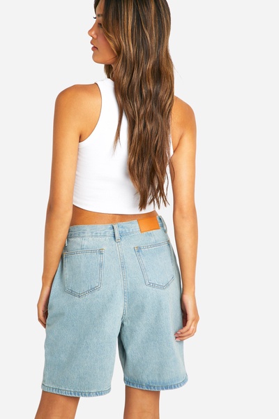 2 In 1 Overlay Jean Shorts