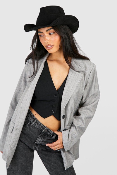 Curved Edge Cowboy Fedora Hat