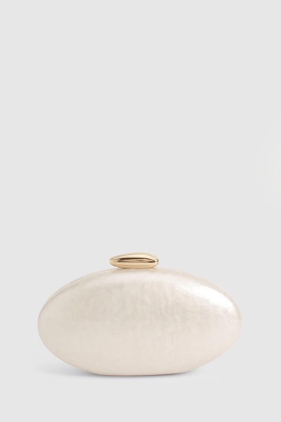 Marble Acrylic Oval Clutch Bag