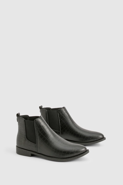 Croc Detail Chelsea Boot 