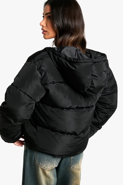 Petite Hooded Short Puffer