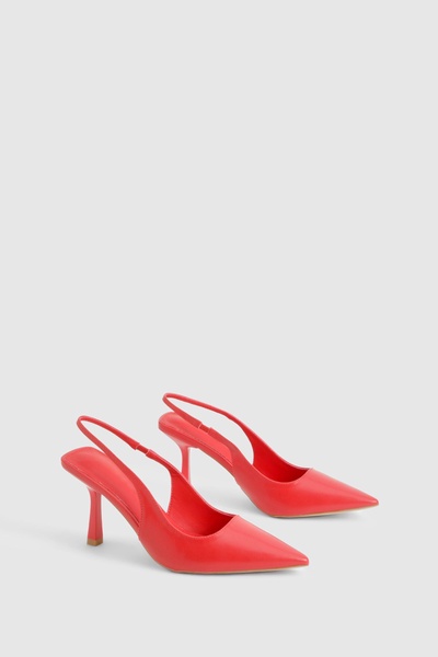 Slingback Pointed Toe Court Heel 