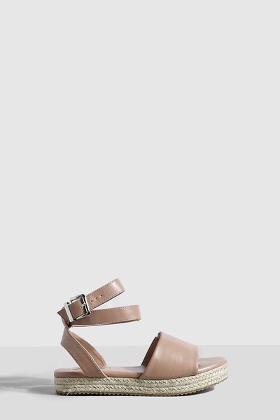 Wide Width Two Part Flatform Sandals