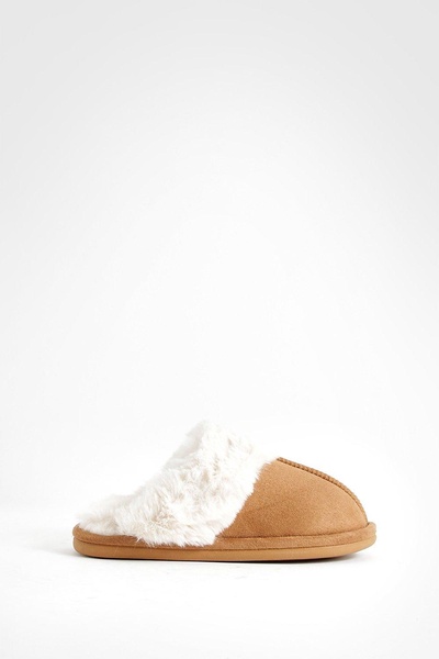 Fluffy Faux Fur Mule Slipper 