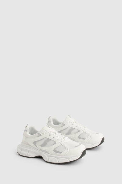 Chunky Mesh Panel Sport Trainers