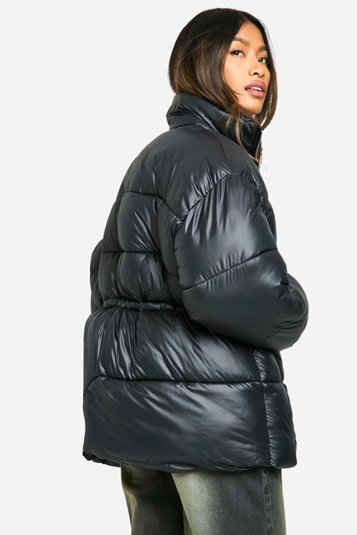 Synched Waist Puffer Jacket