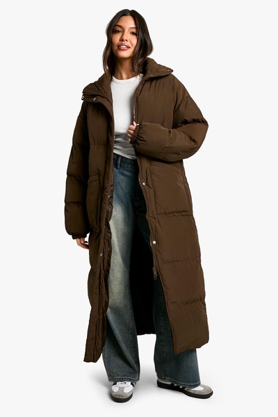 Crinkle Maxi Puffer Jacket