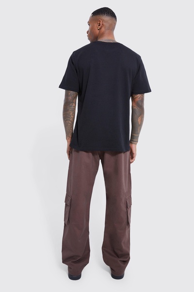 Fixed Waistband Relaxed Fit Cargo Pants