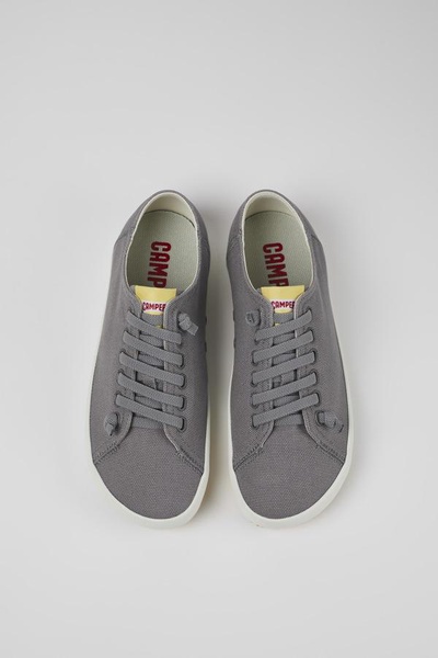 Gray Textile Sneaker for Men