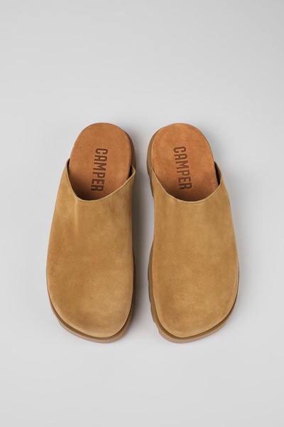 Beige Nubuck Clog for Men