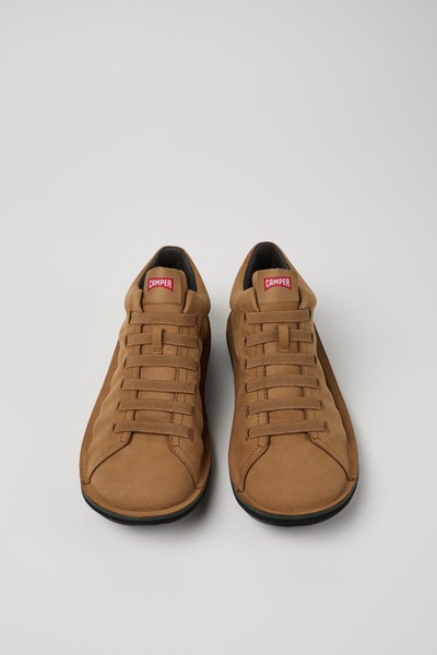 Brown nubuck sneakers