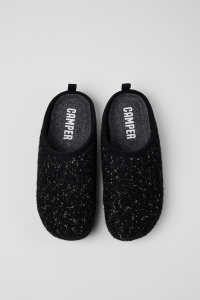 Black and white Slippers for Men