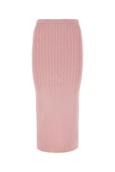 Alessandra Rich Knitted Pencil Midi Skirt