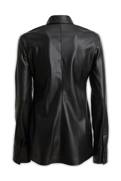 Stella McCartney Long-Sleeved Leather Shirt