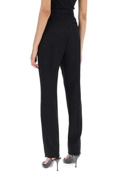 Alexander McQueen Zip-Embellished Slim-Cut Trousers