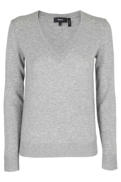 Theory V-Neck Knit Sweater