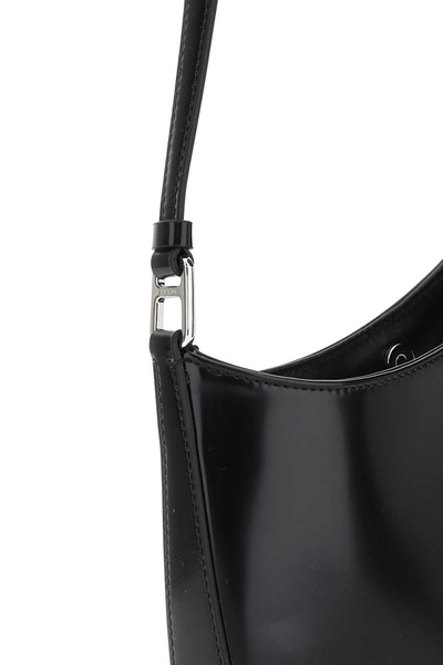 Prada Cleo Logo Plaque Shoulder Bag