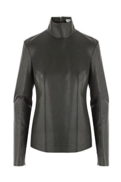 Bottega Veneta High-Neck Leather Top