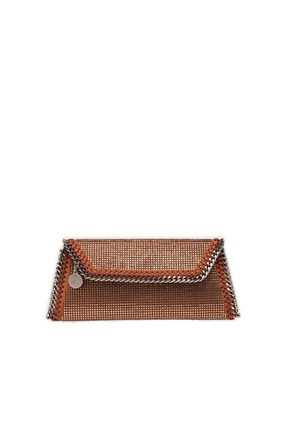 Stella McCartney Falabella Embellished Chain-Linked Clutch Bag