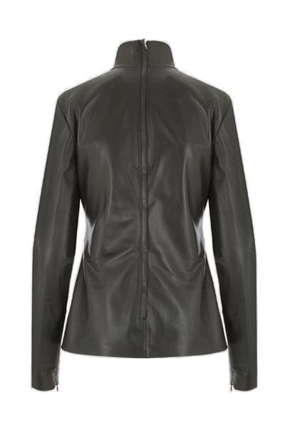 Bottega Veneta High-Neck Leather Top