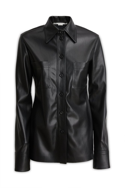 Stella McCartney Long-Sleeved Leather Shirt