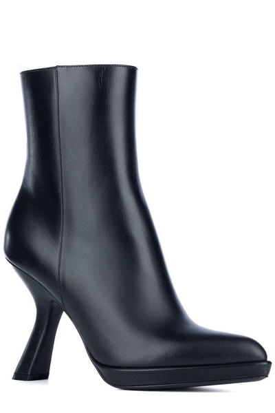 Christian Dior Pointed Toe Zip-Up Boots