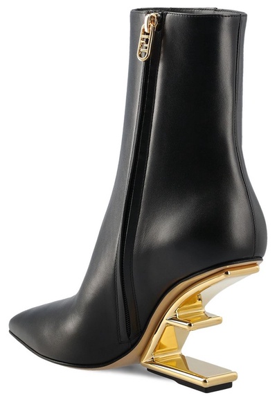 Fendi First F-Shaped Heel Ankle Boots