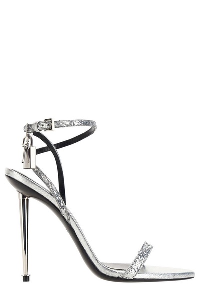 Tom Ford Padlock Embellished Ankle Strap Sandals