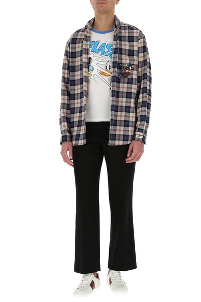 Gucci X Disney Donald Duck Checked Shirt