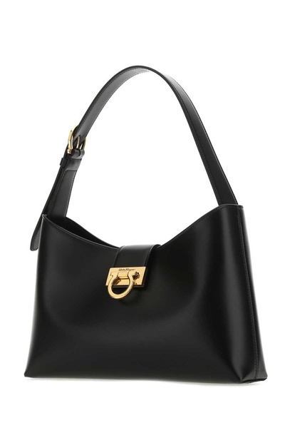 Ferragamo Trifolio Logo Engraved Shoulder Bag