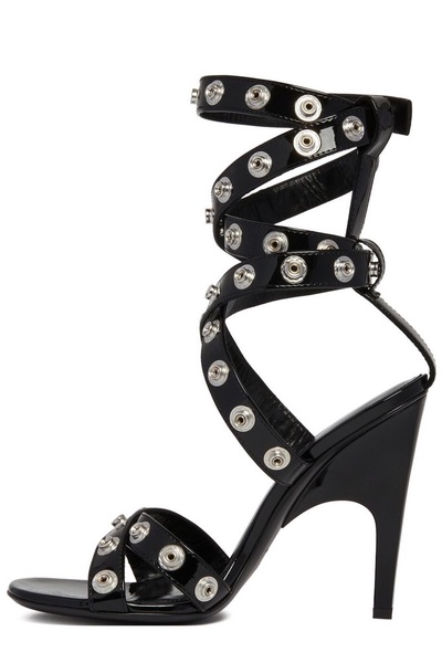 The Attico Cosmo Double Ankle Strap Press-Stud Detailed Sandals