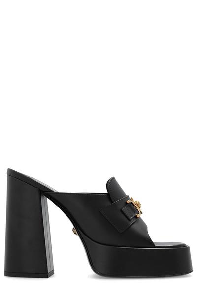 Versace Medusa Plaque Platform Mules