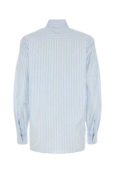 Prada Striped Long-Sleeved Shirt