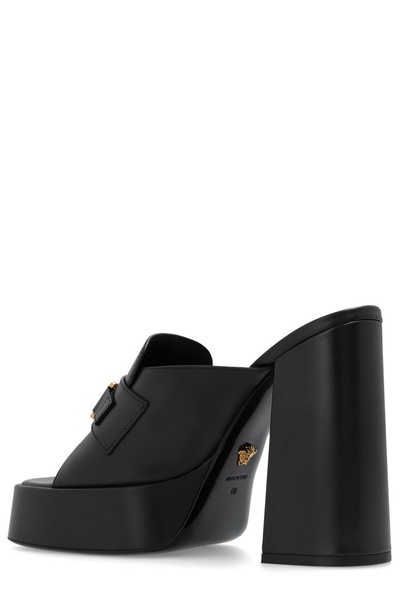 Versace Medusa Plaque Platform Mules