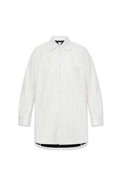 Bottega Veneta Loose Fitting Leather Shirt