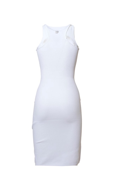 Dsquared2 Cut-Out Detailed Knitted Sleeveless Dress