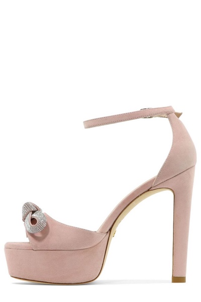 Stuart Weitzman Discoplatform Ankle Strap Sandals