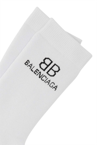 Balenciaga Logo Embroidered Socks