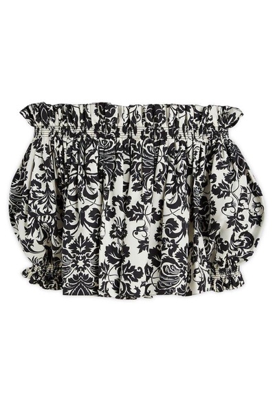 Christian Dior All-Over Printed Off-Shoulder Top