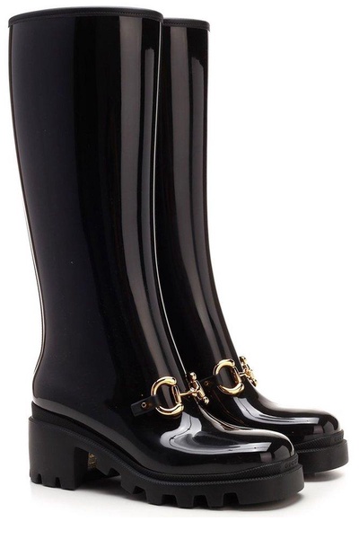 Gucci Horsebit Knee-High Boots