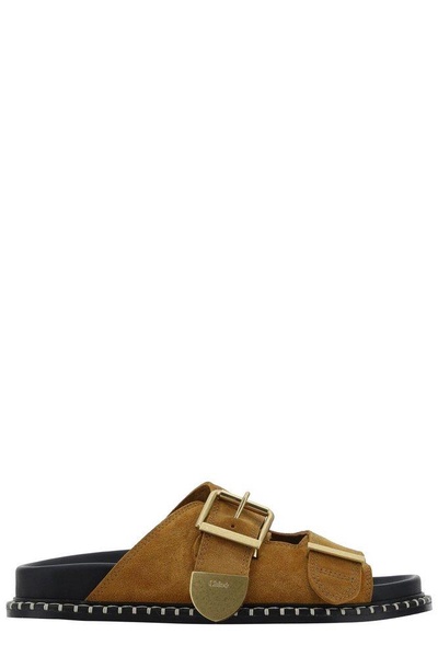 Chloé Buckle-Detailed Slip-On Sandals