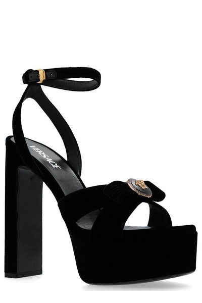 Versace Gianni Ribbon Platform Sandals