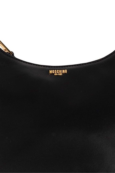 Moschino Logo Lettering Zipped Tote Bag